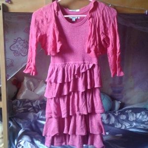 DKNY Pink Frilly Dress